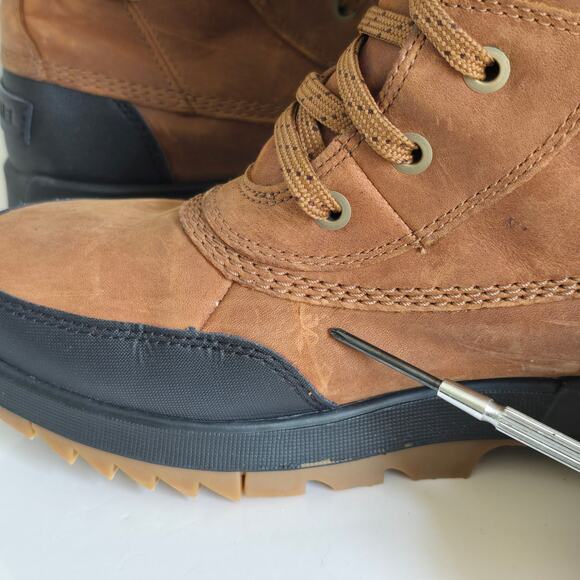 Sorel Tivoli IV Parc Waterproof Boots Women's 7/8 Velvet Tan Wool Gorpcore READ - Picture 7 of 12